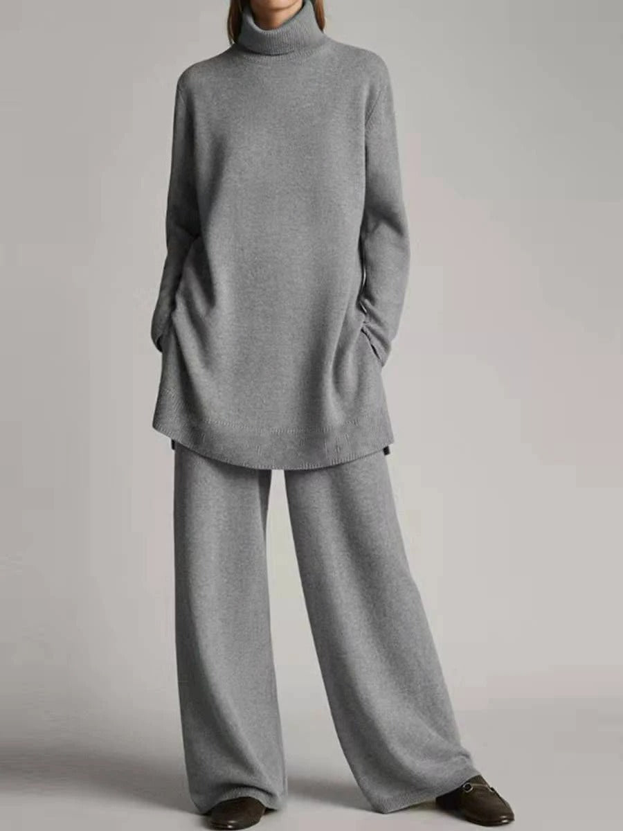 Elegant Turtleneck Loungewear Set